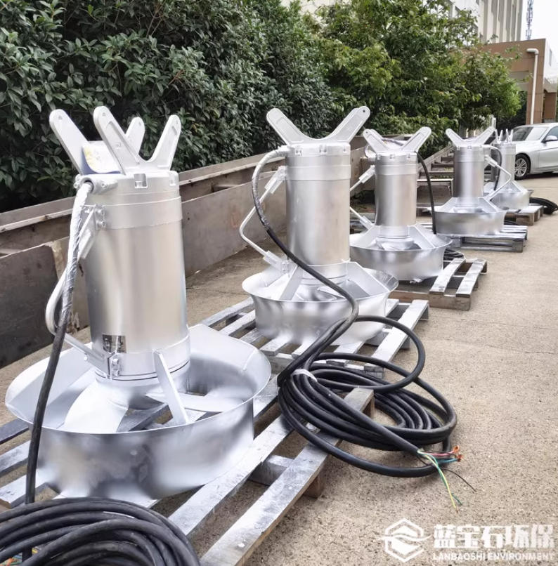 南京藍寶石環(huán)保有限公司與上海某某水處理技術(shù)有限公司達成合作——QJB5.5kw沖壓式潛水?dāng)嚢铏C助力高效污水處理