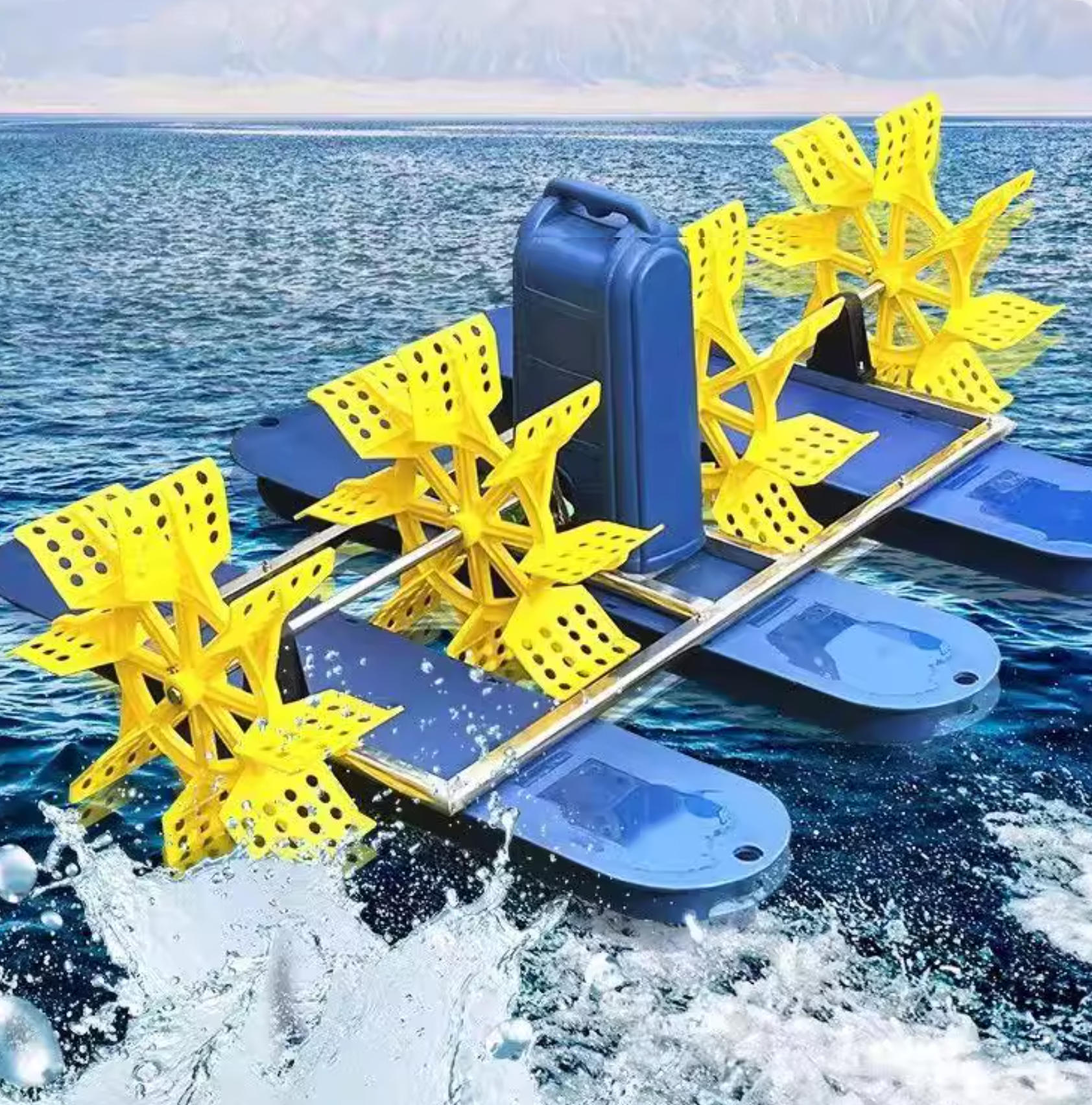 碧水清波，驅(qū)動未來：南京藍(lán)寶石太陽能水車曝氣機